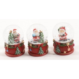 Palla di Neve Diam. 4.5xh.6cm Decori Assortiti di Mercury Srl