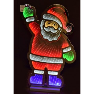 Babbo Natale in Acrilico con Luce 3d 7x33xh.56cm 9w 12v a Spina da Interno di Mercury Srl