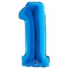Palloncino Mylar 14'' (35cm) Numero 1 Blue di Grabo Srl