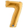 Palloncino Mylar 14'' (35cm) Numero 7 Gold (Oro) di Grabo Srl