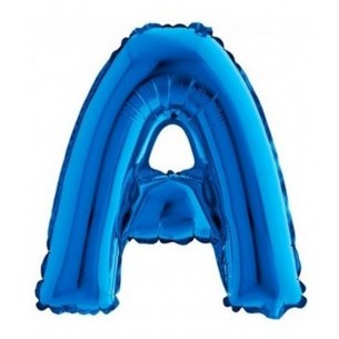 Palloncino Mylar 14'' (35cm) Lettera a Blue di Grabo Srl