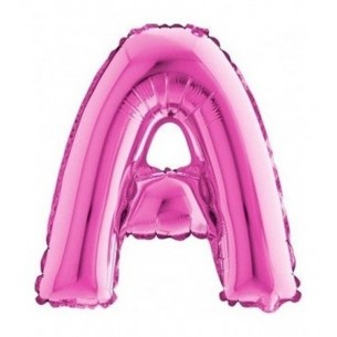Palloncino Mylar 14'' (35cm) Lettera a Fuxia di Grabo Srl
