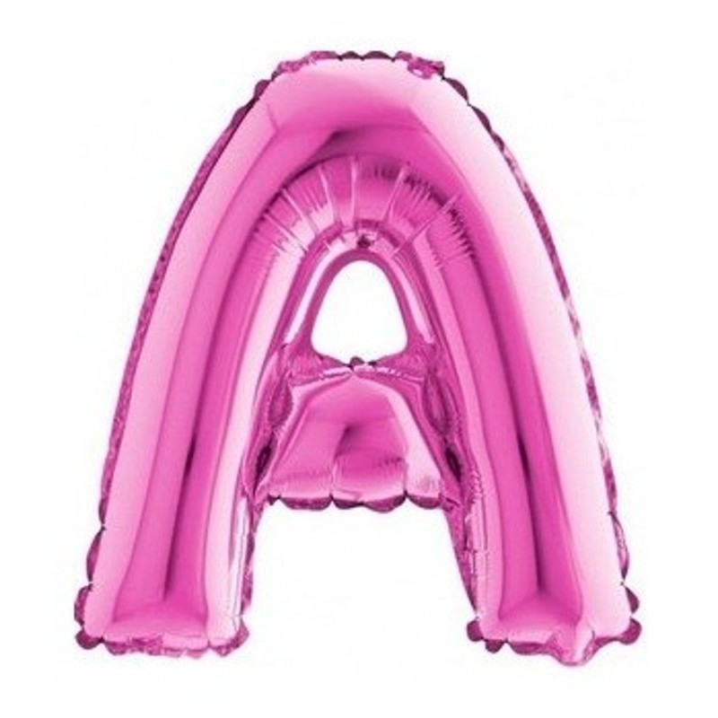 Palloncino Mylar 14'' (35cm) Lettera a Fuxia di Grabo Srl