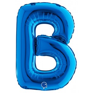 Palloncino Mylar 14'' (35cm) Lettera B Blue di Grabo Srl