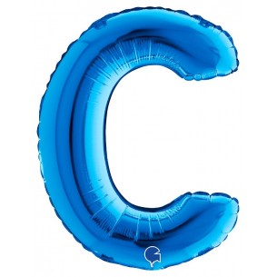 Palloncino Mylar 14'' (35cm) Lettera C Blue di Grabo Srl