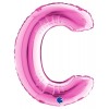 Palloncino Mylar 14'' (35cm) Lettera C Fuxia di Grabo Srl