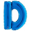 Palloncino Mylar 14'' (35cm) Lettera D Blue di Grabo Srl