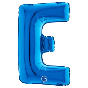 Palloncino Mylar 14'' (35cm) Lettera e Blue di Grabo Srl