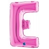 Palloncino Mylar 14'' (35cm) Lettera e Fuxia di Grabo Srl