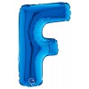 Palloncino Mylar 14'' (35cm) Lettera F Blue di Grabo Srl