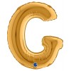 Palloncino Mylar 14'' (35cm) Lettera G Gold (Oro) di Grabo Srl