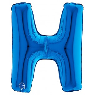 Palloncino Mylar 14'' (35cm) Lettera H Blue di Grabo Srl