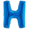Palloncino Mylar 14'' (35cm) Lettera H Blue di Grabo Srl