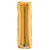 Palloncino Mylar 14'' (35cm) Lettera i Gold (Oro) di Grabo Srl