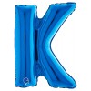 Palloncino Mylar 14'' (35cm) Lettera K Blue di Grabo Srl