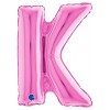 Palloncino Mylar 14'' (35cm) Lettera K Fuxia di Grabo Srl