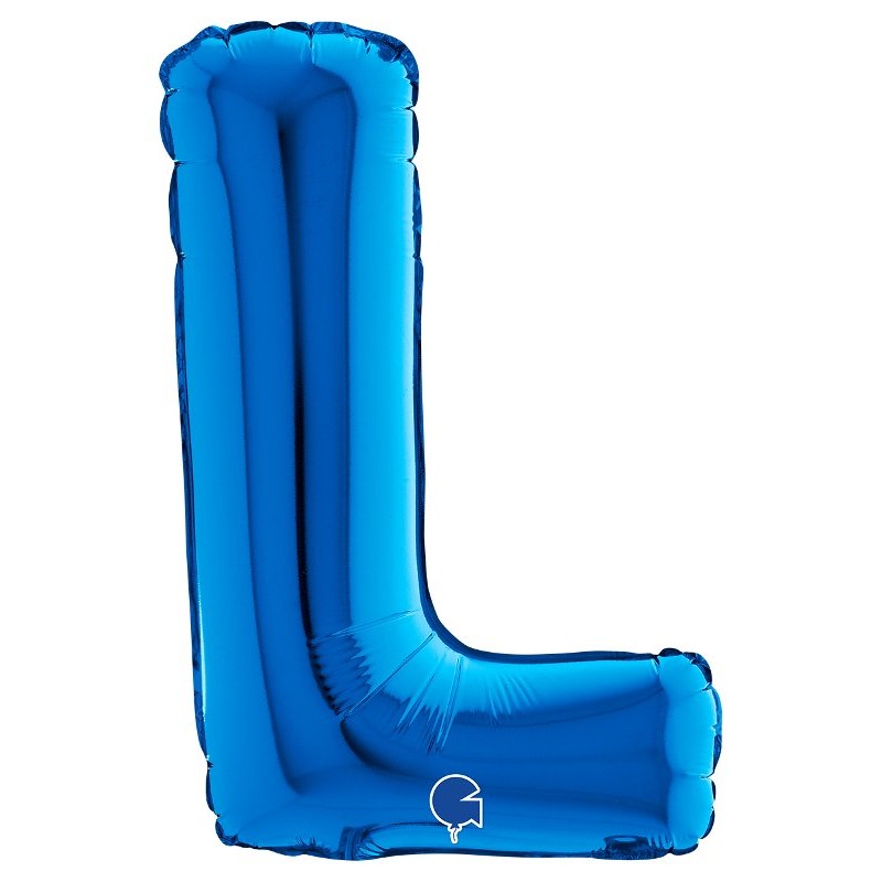 Palloncino Mylar 14'' (35cm) Lettera L Blue di Grabo Srl