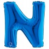 Palloncino Mylar 14'' (35cm) Lettera N Blue di Grabo Srl