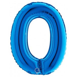 Palloncino Mylar 14'' (35cm) Lettera O Blue di Grabo Srl