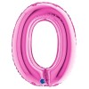 Palloncino Mylar 14'' (35cm) Lettera O Fuxia di Grabo Srl