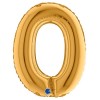 Palloncino Mylar 14'' (35cm) Lettera O Gold (Oro) di Grabo Srl