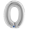 Palloncino Mylar 14'' (35cm) Lettera O Silver (Argento) di Grabo Srl