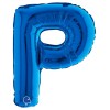 Palloncino Mylar 14'' (35cm) Lettera P Blue di Grabo Srl