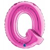 Palloncino Mylar 14'' (35cm) Lettera Q Fuxia di Grabo Srl