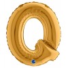 Palloncino Mylar 14'' (35cm) Lettera Q Gold (Oro) di Grabo Srl