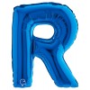 Palloncino Mylar 14'' (35cm) Lettera R Blue di Grabo Srl