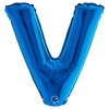 Palloncino Mylar 14'' (35cm) Lettera V Blue di Grabo Srl