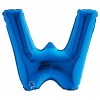 Palloncino Mylar 14'' (35cm) Lettera W Blue di Grabo Srl
