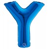 Palloncino Mylar 14'' (35cm) Lettera Y Blue di Grabo Srl