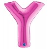 Palloncino Mylar 14'' (35cm) Lettera Y Fuxia di Grabo Srl