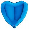 Palloncino Mylar 18'' (45cm) Heart Blue di Grabo Srl
