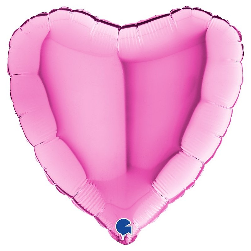 Palloncino Mylar 18'' (45cm) Heart Fuxia di Grabo Srl