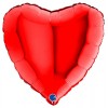 Palloncino Mylar 18'' (45cm) Heart Red di Grabo Srl