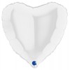 Palloncino Mylar 18'' (45cm) Heart White di Grabo Srl