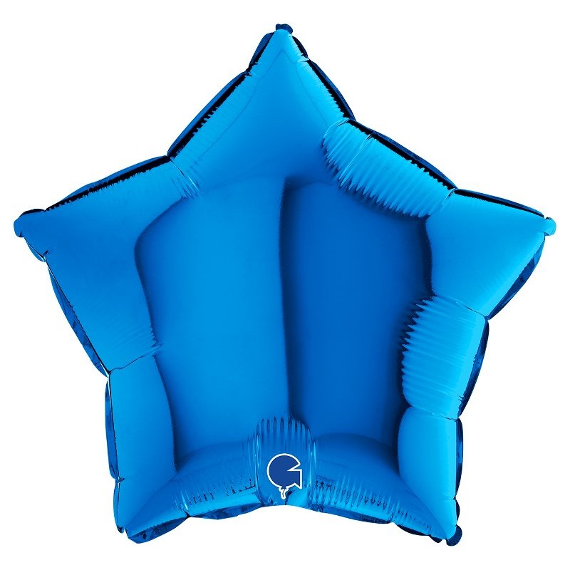 Palloncino Mylar 18'' (45cm) Star Blue di Grabo Srl