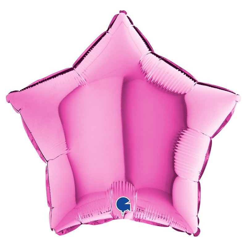 Palloncino Mylar 18'' (45cm) Star Fuxia di Grabo Srl