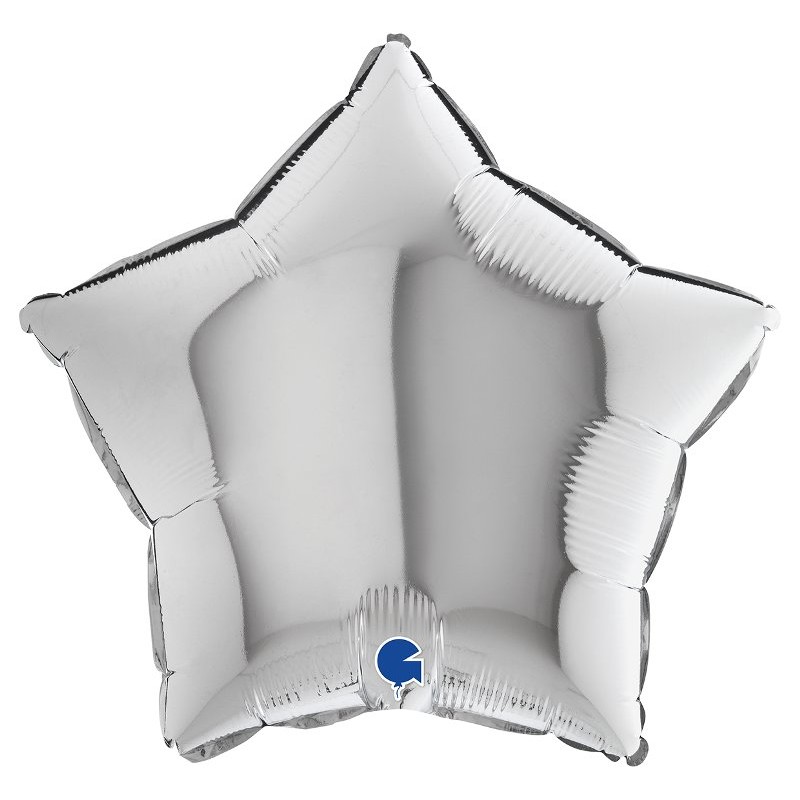 Palloncino Mylar 18'' (45cm) Star Silver (Argento) di Grabo Srl