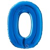 Palloncino Mylar 26'' (65cm) Numero 0 Blue di Grabo Srl