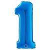 Palloncino Mylar 26'' (65cm) Numero 1 Blue di Grabo Srl