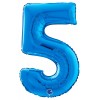 Palloncino Mylar 26'' (65cm) Numero 5 Blue di Grabo Srl