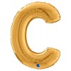 Palloncino Mylar 26'' (65cm) Lettera C Gold (Oro) di Grabo Srl