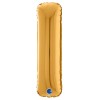 Palloncino Mylar 26'' (65cm) Lettera i Gold (Oro) di Grabo Srl
