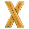 Palloncino Mylar 26'' (65cm) Lettera X Gold (Oro) di Grabo Srl