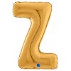 Palloncino Mylar 26'' (65cm) Lettera Z Gold (Oro) di Grabo Srl