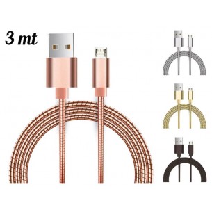 Cavo 3mt Usb-Microusb di I-Total