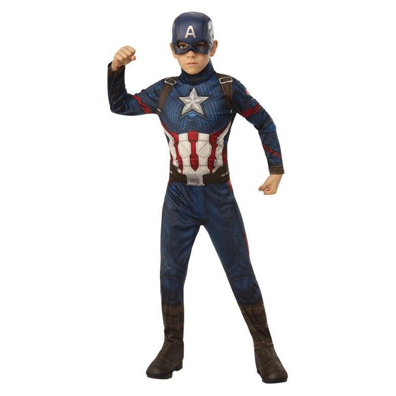 Costume Capitan America Endgame Clas 7-8 Anni / 122-128cm di Rubie'S Costume Company